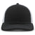 Pacific Headwear Black/White/Black Air Mesh Sidline Cap