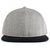 Pacific Headwear Light Heather/Black Wool Blend Heather Snapback Cap