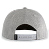 Pacific Headwear Light Heather/Black Wool Blend Heather Snapback Cap