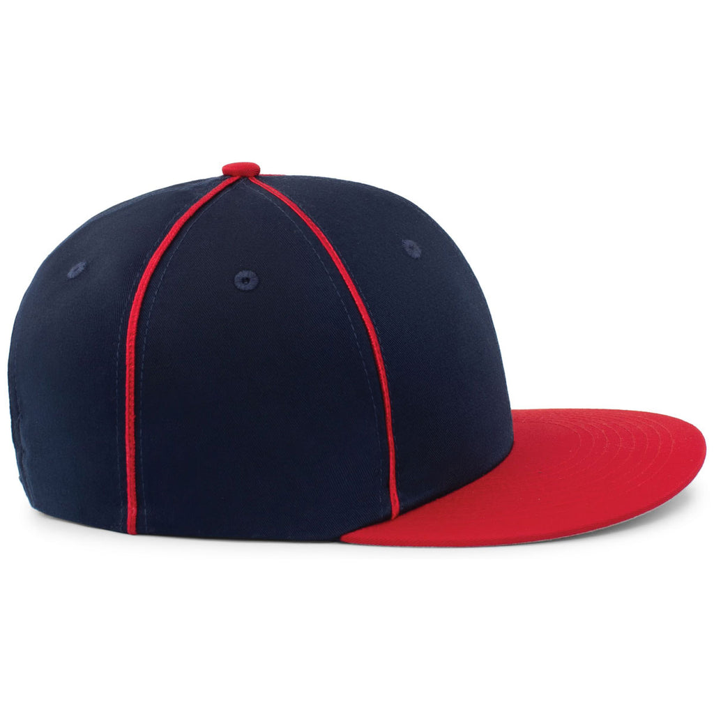 Pacific Headwear Navy/Red Momentum Team Cap