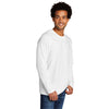 Port & Company Men's White Tri-Blend Long Sleeve Tee