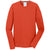 Port & Company Men's Orange Long Sleeve Performance Blend Tee