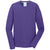 Port & Company Men's Purple Long Sleeve Performance Blend Tee