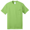 Port & Company Men's Lime Core Blend Pocket Tee