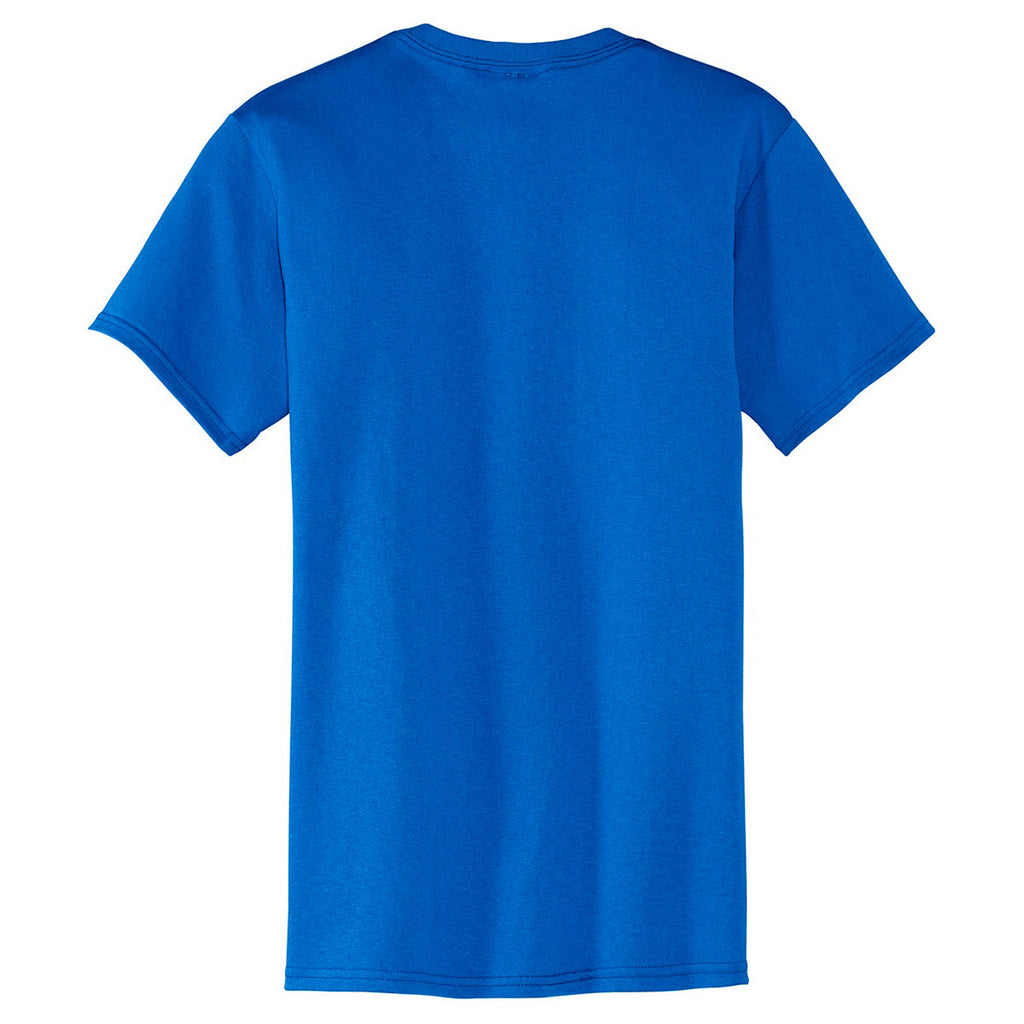 Port & Company Men's Royal Core Blend Pocket Tee