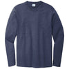 Port & Company Team Navy Heather Long Sleeve Bouncer Tee