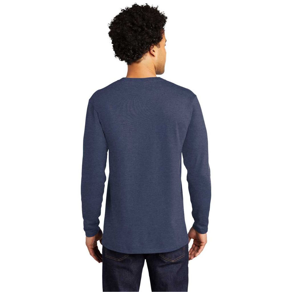 Port & Company Team Navy Heather Long Sleeve Bouncer Tee