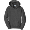 Port & Company Youth Dark Heather Grey Fan Favorite Fleece Pullover Hooded Sweatshirt