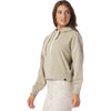 Glyder Women's Linen Vintage Oversized Cropped Hoodie