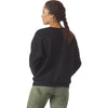 Glyder Women's Black Vintage Oversized Crew