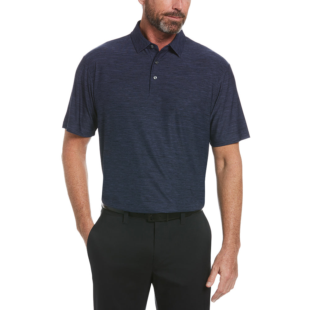 Perry Ellis Men's Crown Blue Space Dye Polo