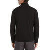 Perry Ellis Men's Black Heather 1/4 Zip Pullover