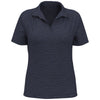 Perry Ellis Women's Crown Blue Space Dye Polo