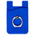 Primeline Blue Silicone Card Holder with Metal Ring Phone Stand