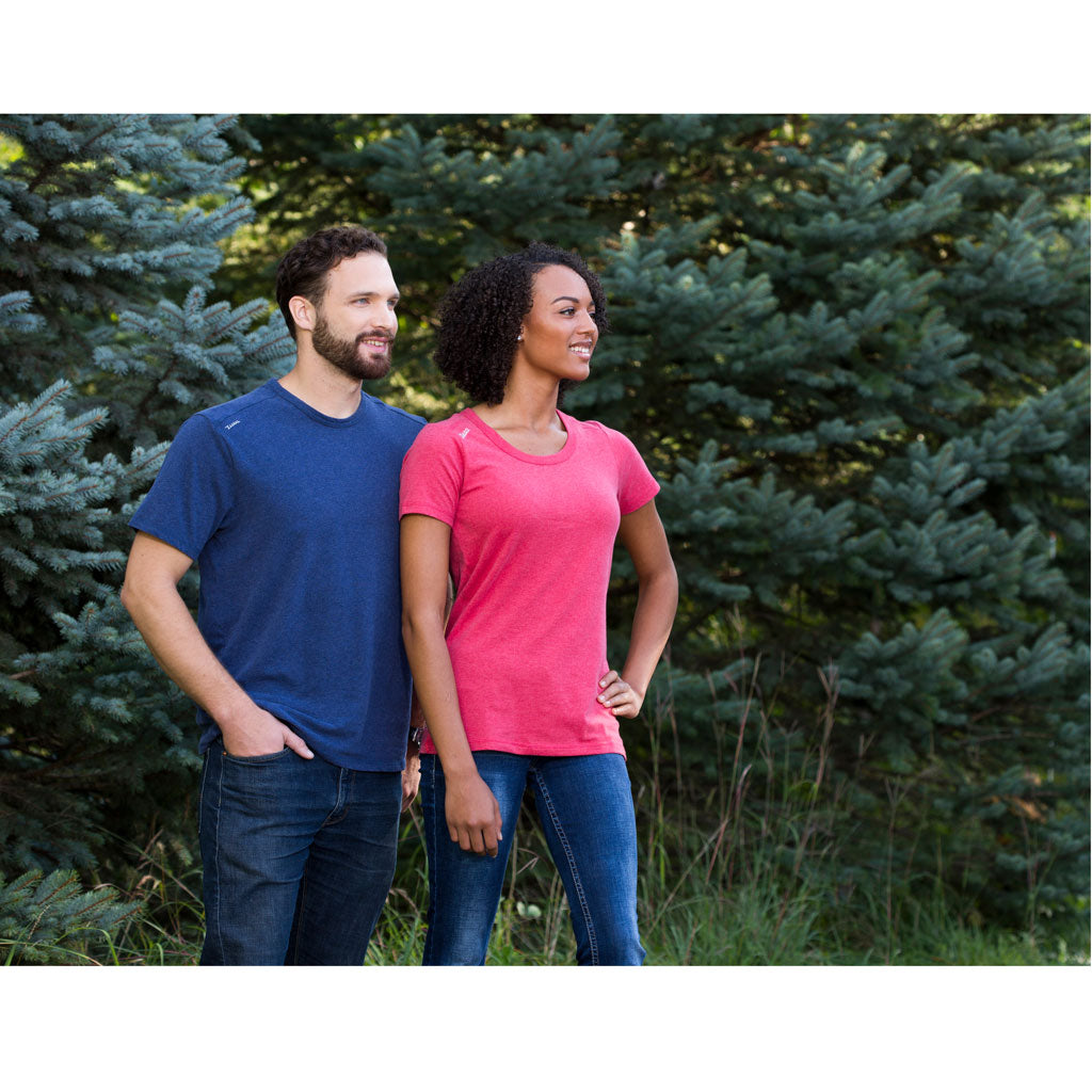 48-Hour Zusa Women's Red Heather Peachy Tee