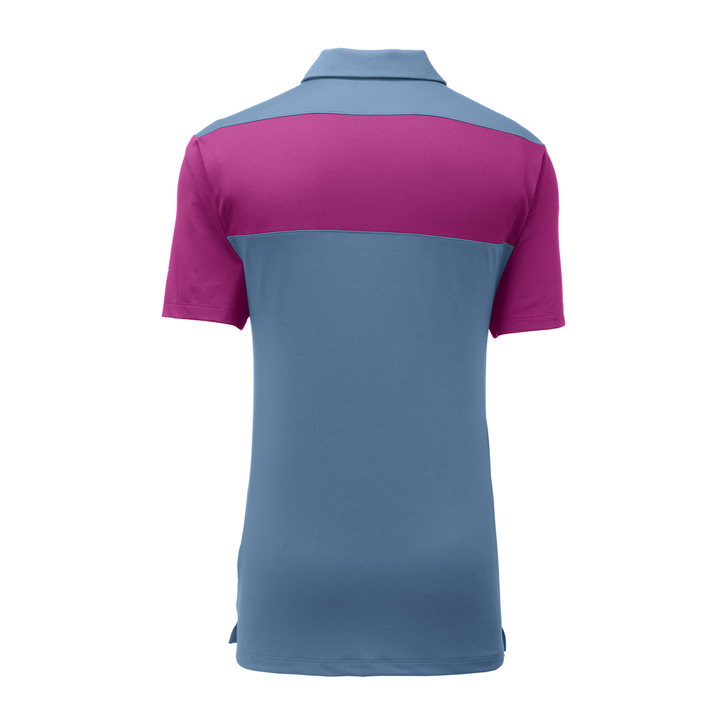 Nike Men's Thunder Blue/Hyper Magenta Colorblock Polo