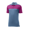 Nike Men's Thunder Blue/Hyper Magenta Colorblock Polo