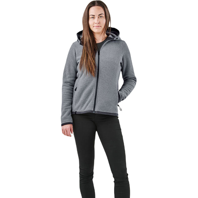 Stormtech Women's Zinc Stripe Medusa Fleece Hoody