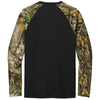 Russell Outdoors Men's Black/ Realtree Edge Realtree Colorblock Performance Long Sleeve Tee