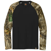 Russell Outdoors Men's Black/ Realtree Edge Realtree Colorblock Performance Long Sleeve Tee