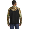 Russell Outdoors Men's Black/ Realtree Edge Realtree Performance Colorblock Full Zip Hoodie