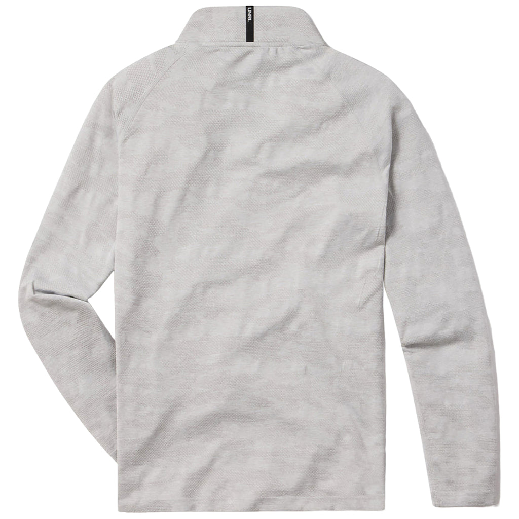 UNRL Men's Arctic White Camo Rival Quarter Zip