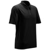 Stormtech Men's Black/Dolphin Pulse 1/4 Zip Polo