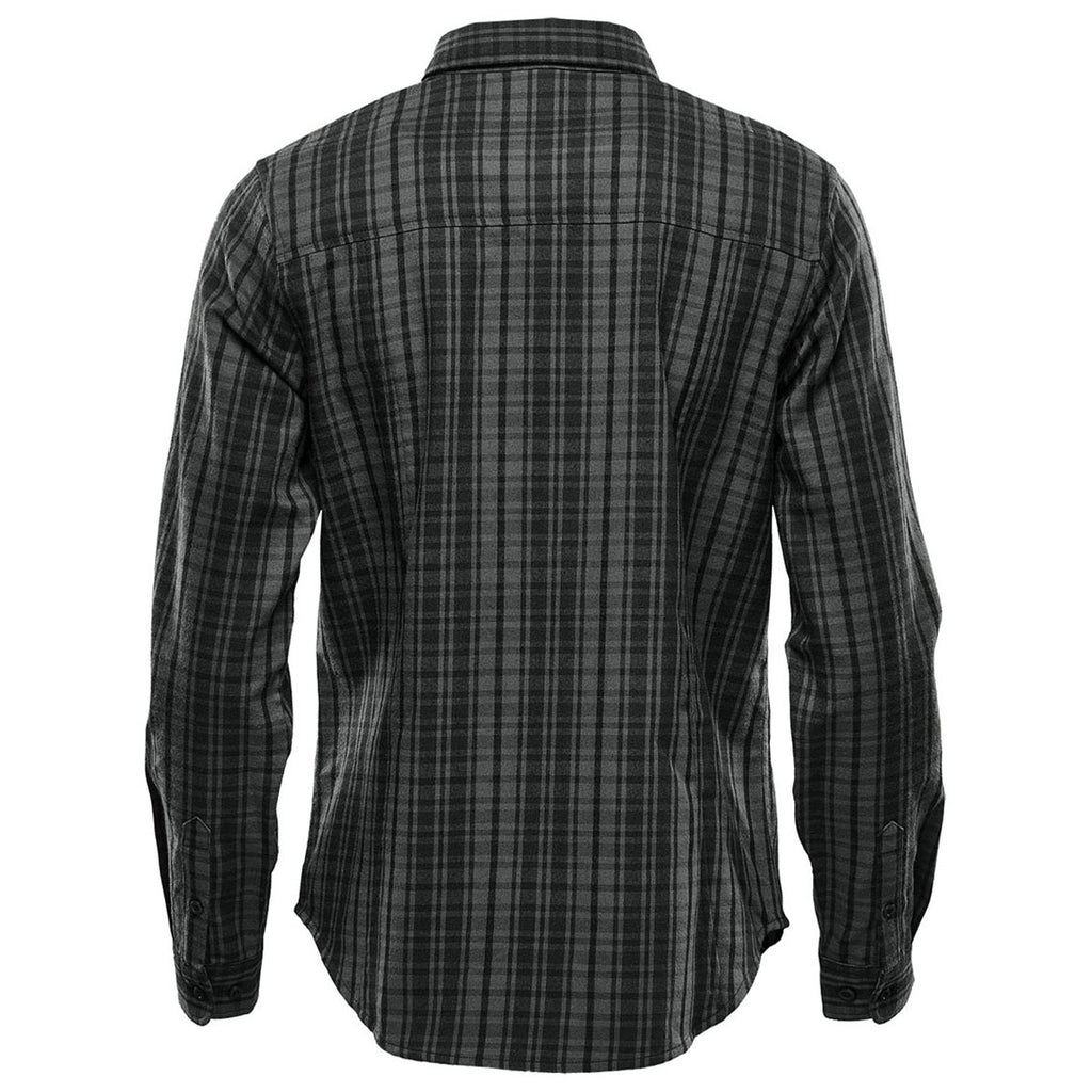 Stormtech Women's Carbon Plaid Muirfield Performance Long Sleeve Shirt