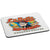 Bullet White Rectangular 1/4 Rubber Mouse Pad