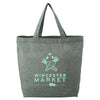 Bullet Dark Green Recycled 5oz Cotton Twill Grocery Tote