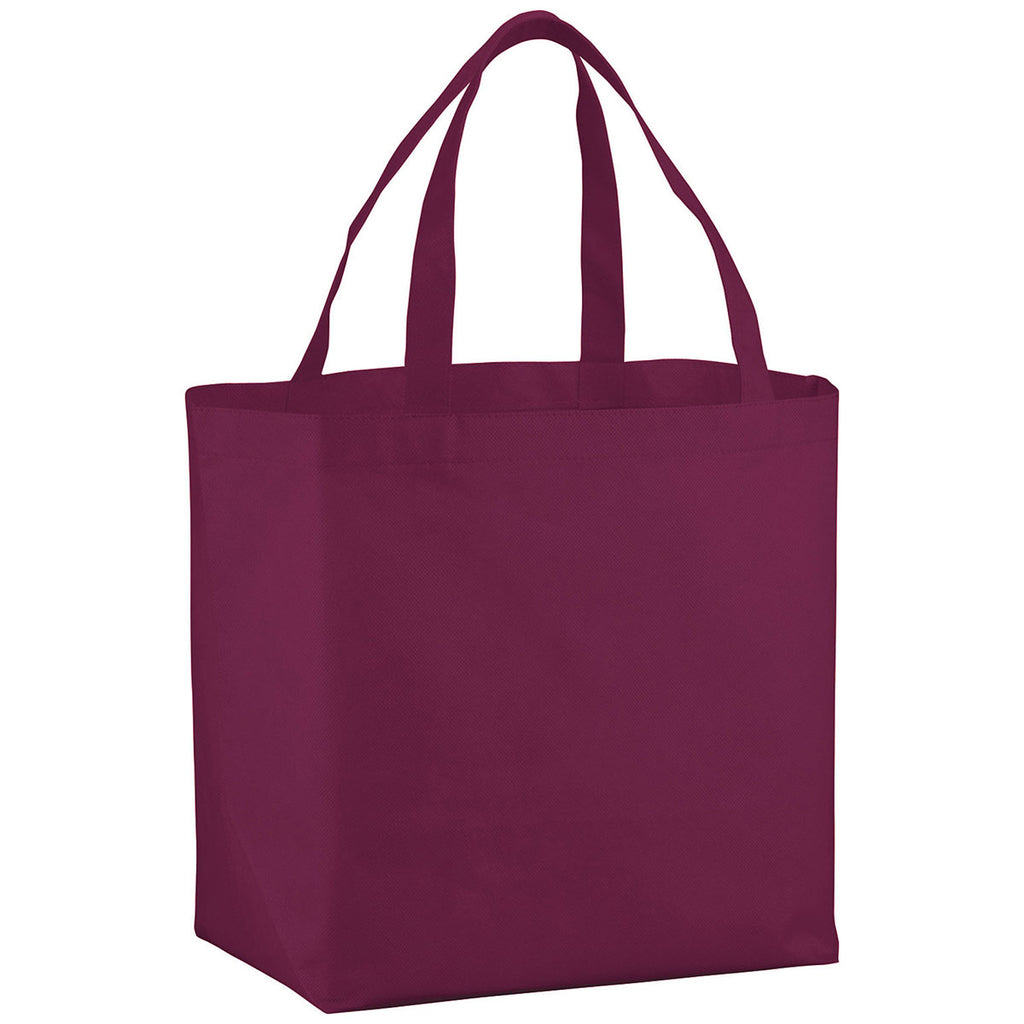 Bullet Burgundy YaYa Budget Non-Woven Shopper Tote