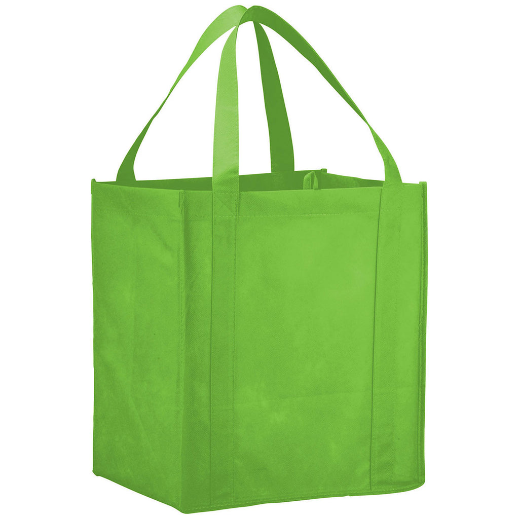 Bullet Lime Green Hercules Non-Woven Grocery Tote