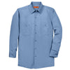 Red Kap Men's Tall Petrol Blue Long Sleeve Industrial Work Shirt