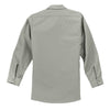 Red Kap Men's Light Grey Long Sleeve Industrial Work Shirt