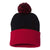 Sportsman Black/Red Pom-Pom 12