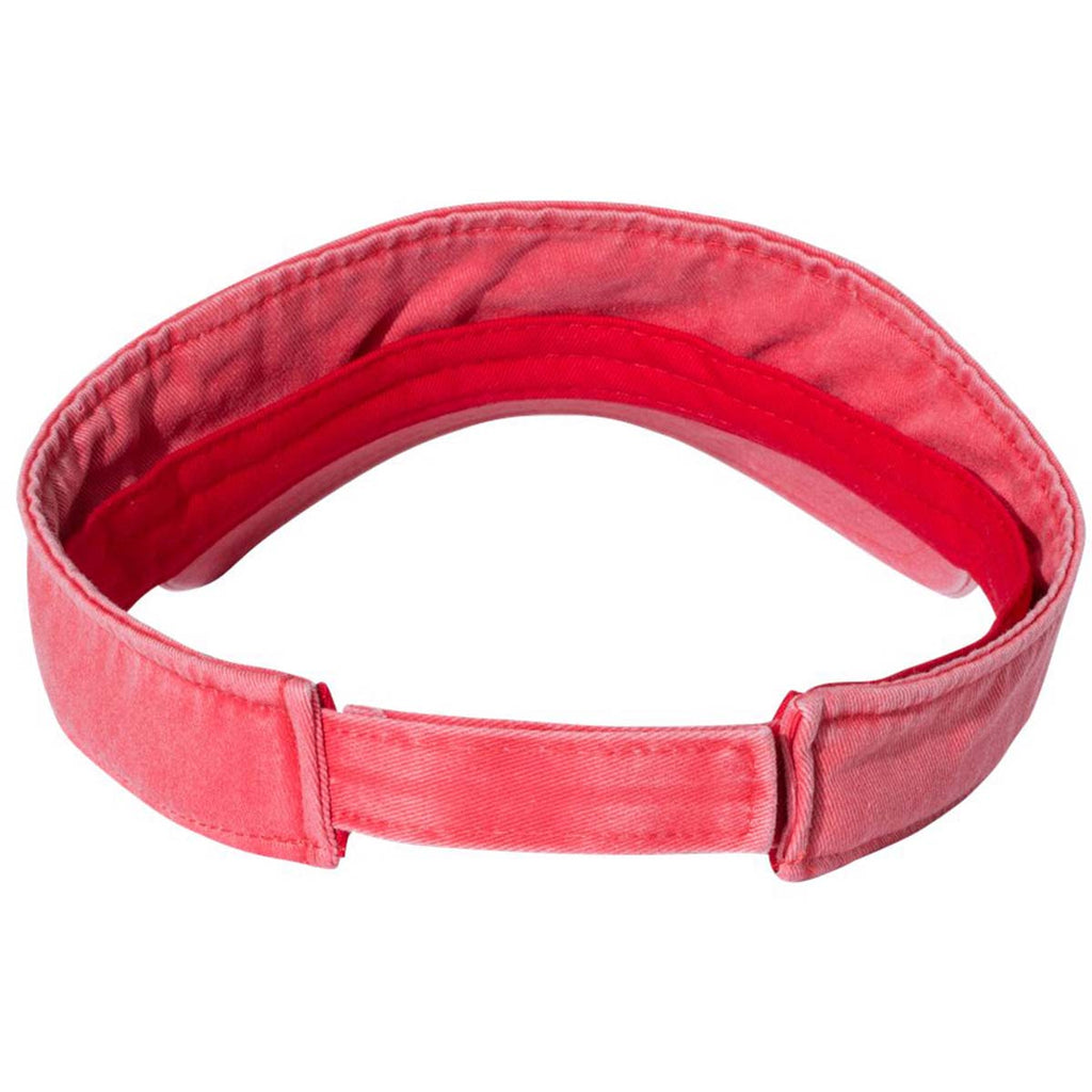 Sportsman Red Pigment Dyed Visor