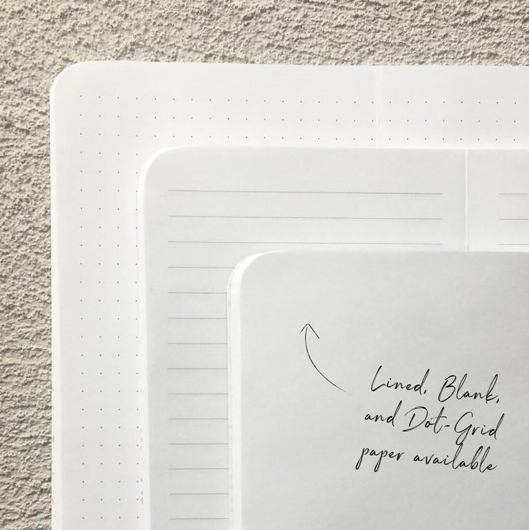 Denik White Large Wire-O Notebook - 8.5" x 11"