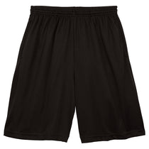 Sport-Tek Men's Black PosiCharge Tough Mesh Pocket Short