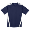 Sport-Tek Men's True Navy/White Colorblock PosiCharge Competitor Tee