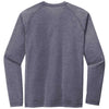 Sport-Tek Men's True Navy Heather PosiCharge Long Sleeve Tri-Blend Wicking Raglan Tee