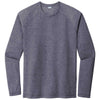 Sport-Tek Men's True Navy Heather PosiCharge Long Sleeve Tri-Blend Wicking Raglan Tee