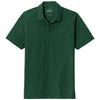 Sport-Tek Men's Forest Green Heather PosiCharge Tri-Blend Wicking Polo