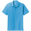 Sport-Tek Men's Pond Blue Heather PosiCharge Tri-Blend Wicking Polo