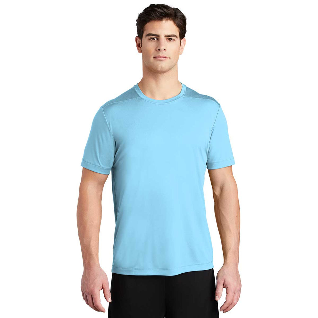 Sport-Tek Men's Light Blue Posi-UV Pro Tee