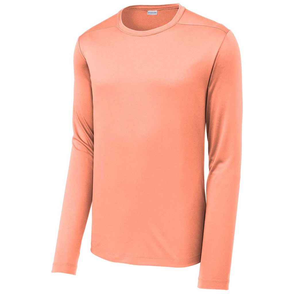 Sport-Tek Men's Soft Coral Posi-UV Pro Long Sleeve Tee