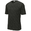 Sport-Tek Men's Black PosiCharge Digi Camo Short Sleeve Tee