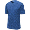 Sport-Tek Men's True Royal PosiCharge Digi Camo Short Sleeve Tee