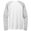 Sport-Tek Men's White PosiCharge Digi Camo Long Sleeve Tee