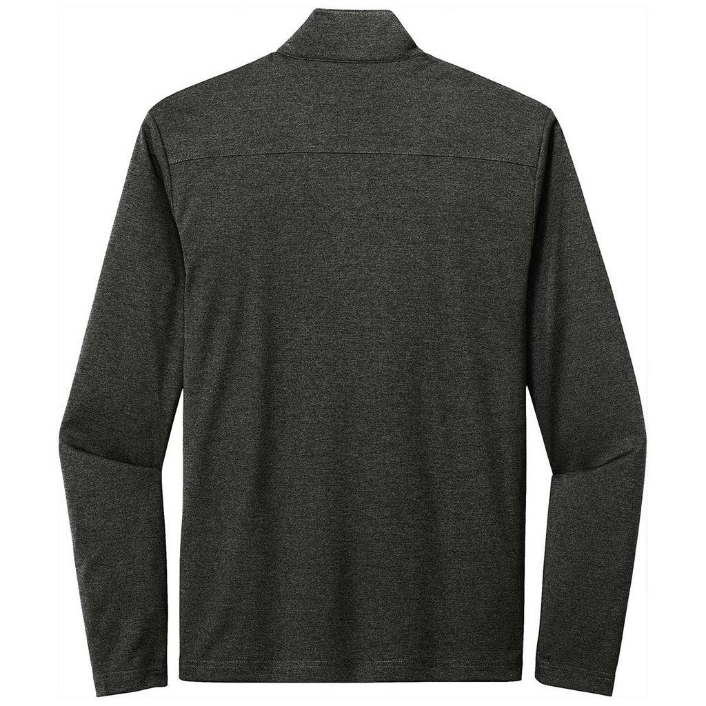 Sport-Tek Men's Black Heather Endeavor 1/4 Zip Pullover