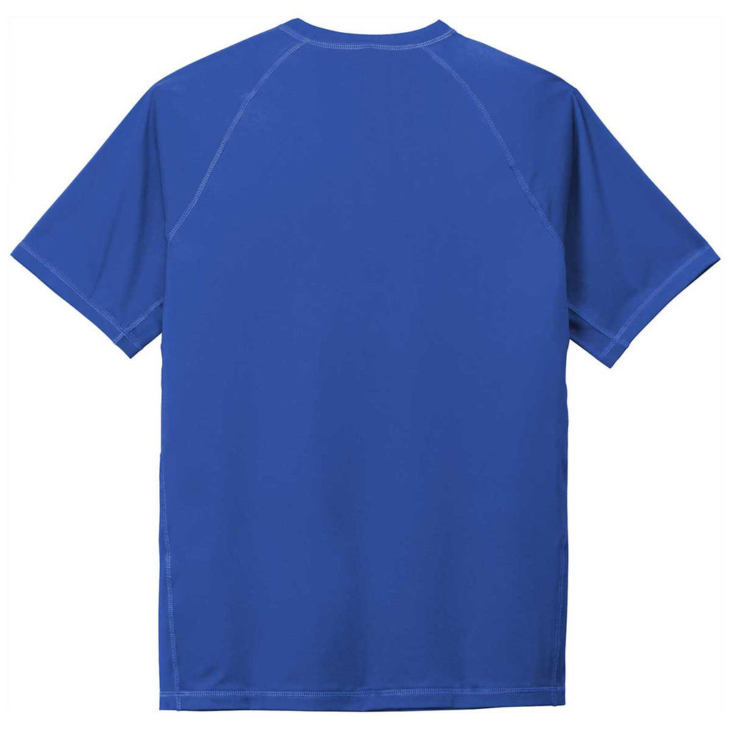 Sport-Tek Men's True Royal Short Sleeve Rashguard Tee